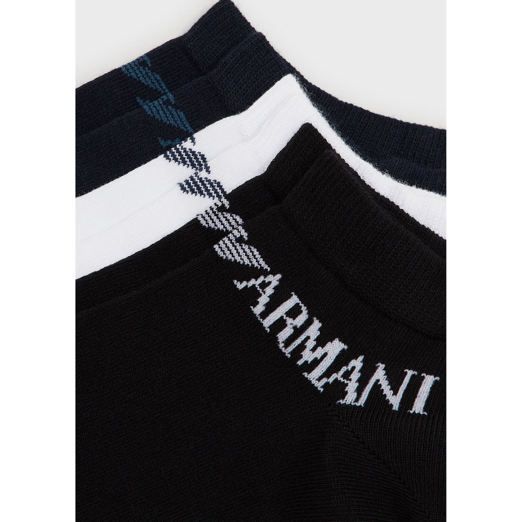 EMPORIO ARMANI 300008 3 PACK ANKLE SOCKS MULTI