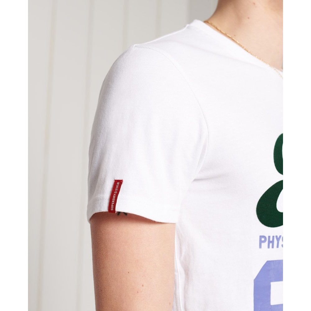 SUPERDRY COLLEGIATE GRAPHIC T-SHIRT BRILLIANT WHITE