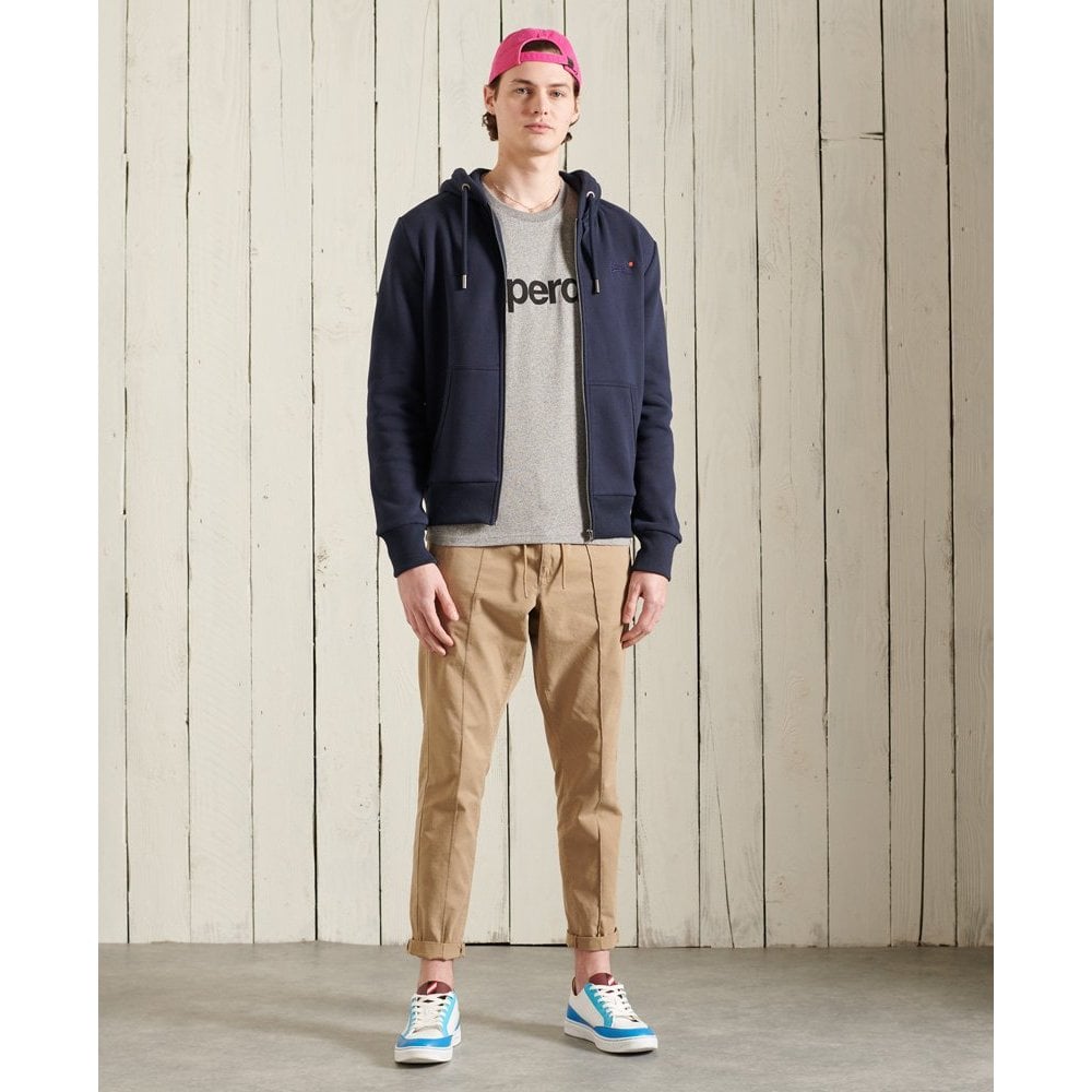 SUPERDRY ORANGE LABEL CLASSIC ZIP HOOD RICH NAVY