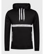 EMPORIO ARMANI EA7 3KPM26 1/4 ZIP HOOD BLACK