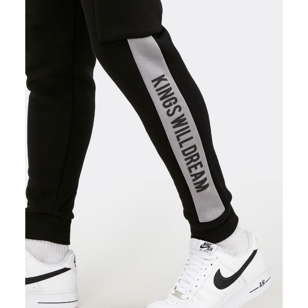 KINGS WILL DREAM CHAPMAN FLC CARGO JOGGERS BLACK