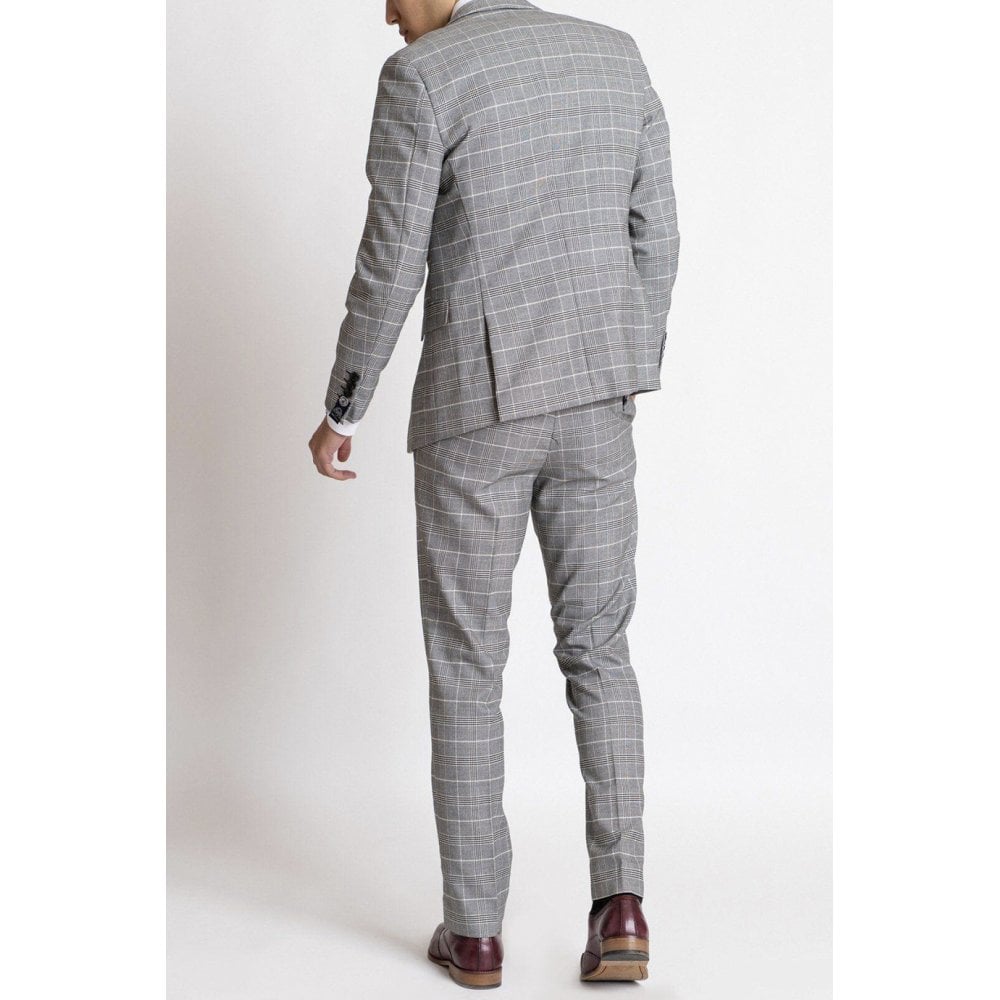 MARC DARCY ROSS CHECK BLAZER GREY