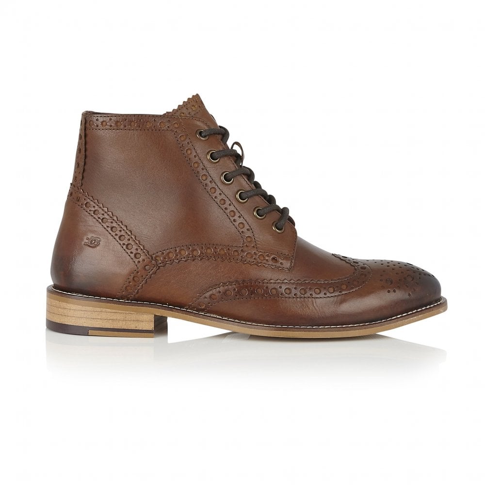 LONDON BROGUES GATSBY BOOT CHESTNUT