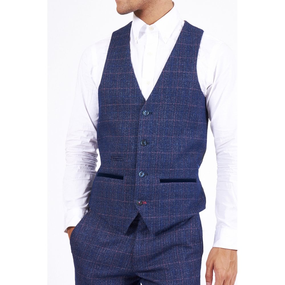 MARC DARCY HARRY WAISTCOAT INDIGO