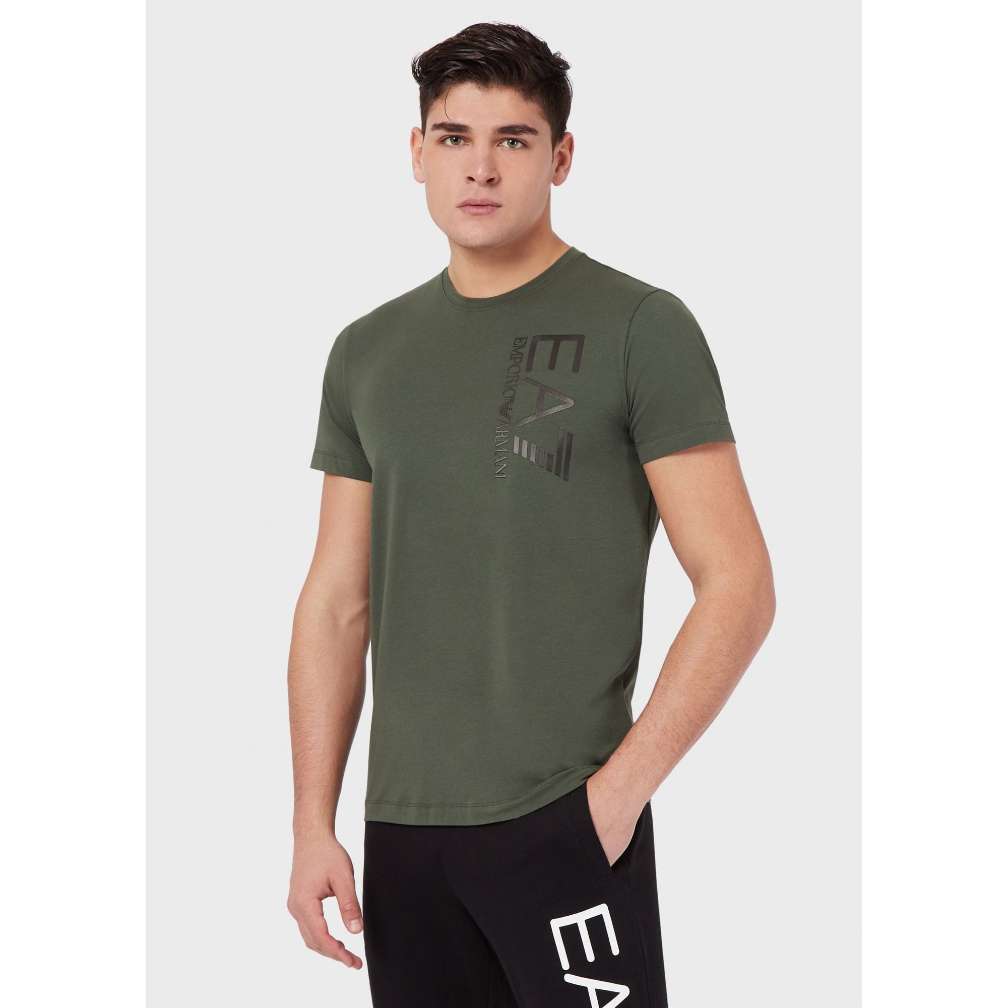 EMPORIO ARMANI EA7 3KPT10 SIDE CHEST LOGO IVY
