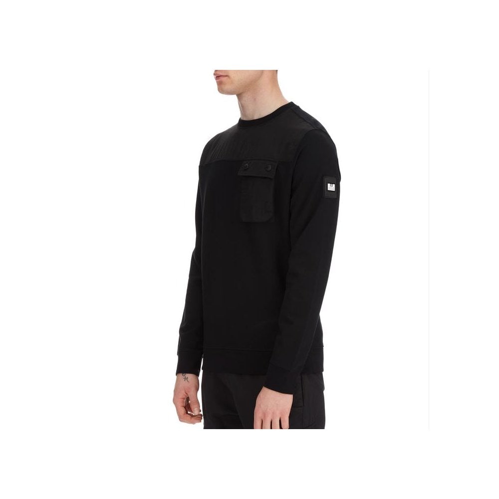 WEEKEND OFFENDER CUCUTA CREW SWEATSHIRT BLACK