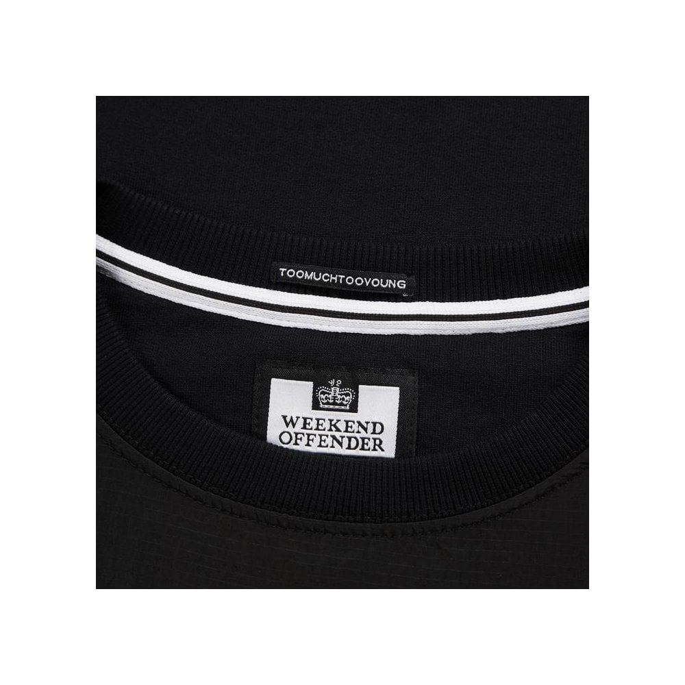 WEEKEND OFFENDER CUCUTA CREW SWEATSHIRT BLACK