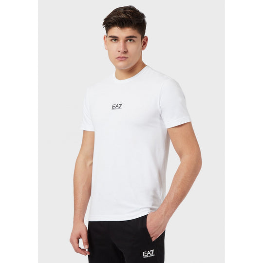 Emporio Armani EA7 3Kpt15 Centre Logo T-Shirt White/Black