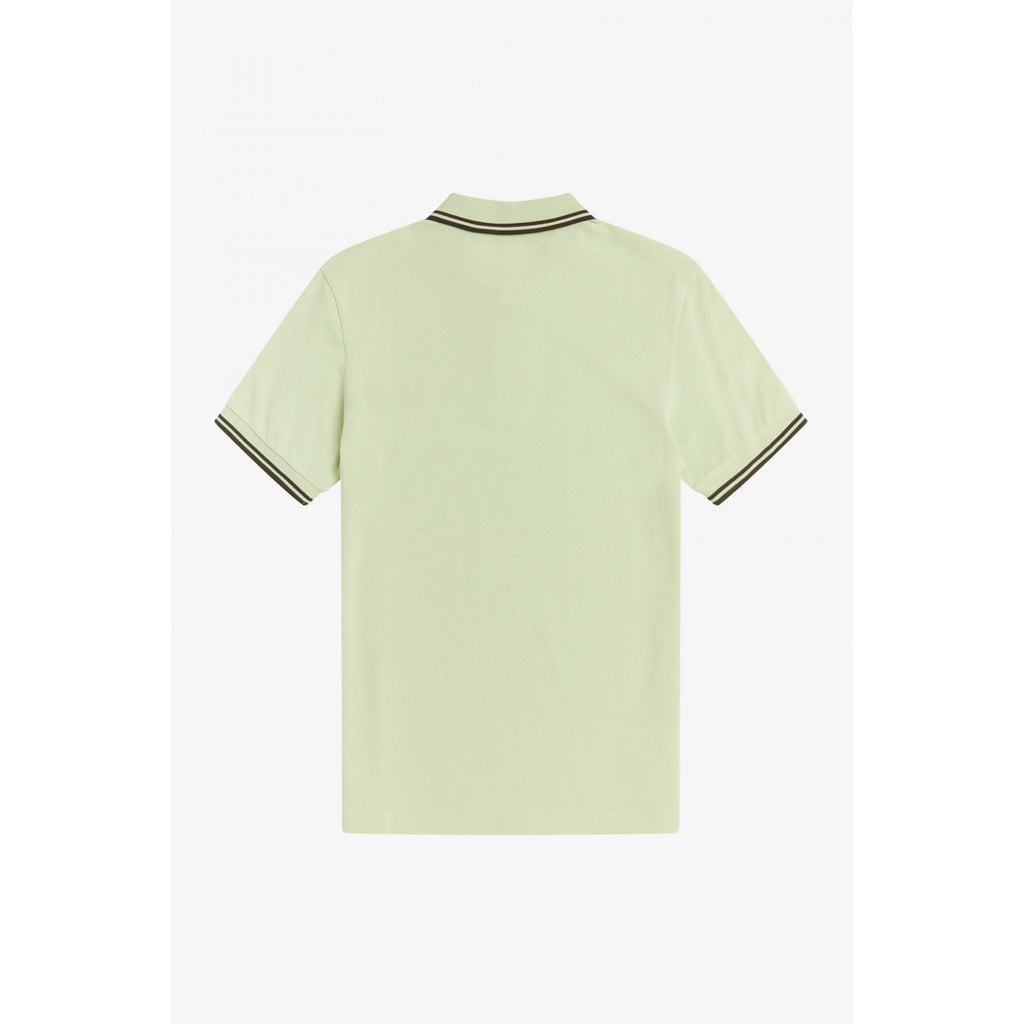 FRED PERRY M3600 TWIN TIPPED POLO WILLOW