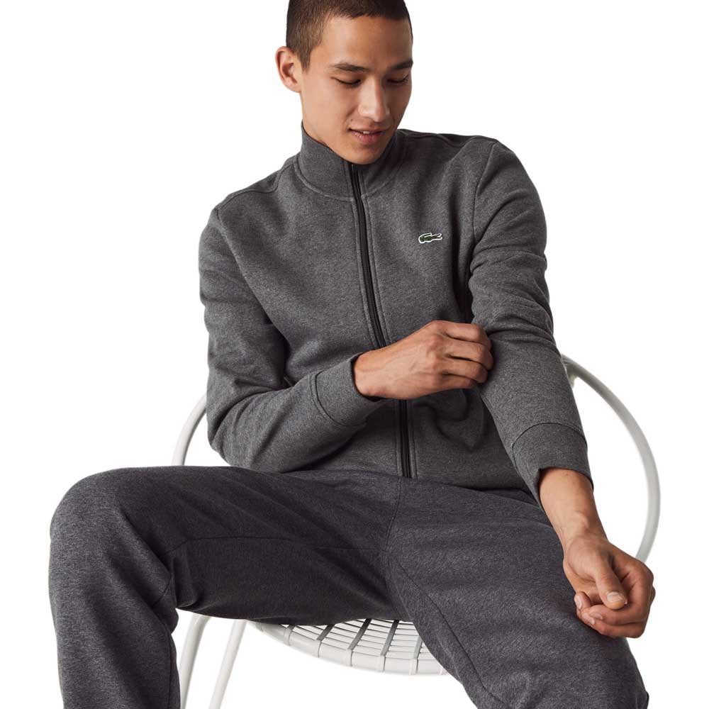 LACOSTE SH1559 ZIPPED SWEATSHIRT GREY