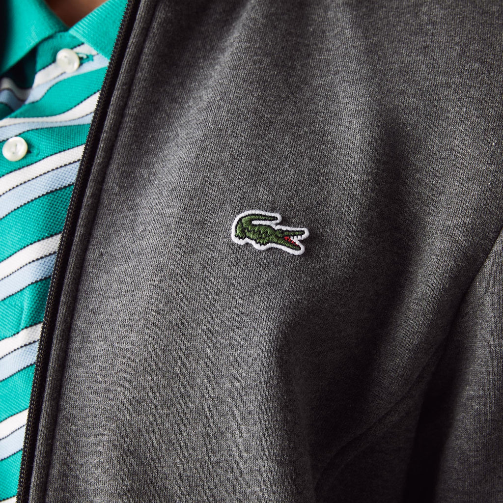 LACOSTE SH1559 ZIPPED SWEATSHIRT GREY