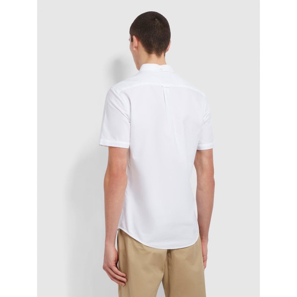 FARAH BREWER OXFORD SHIRT WHITE