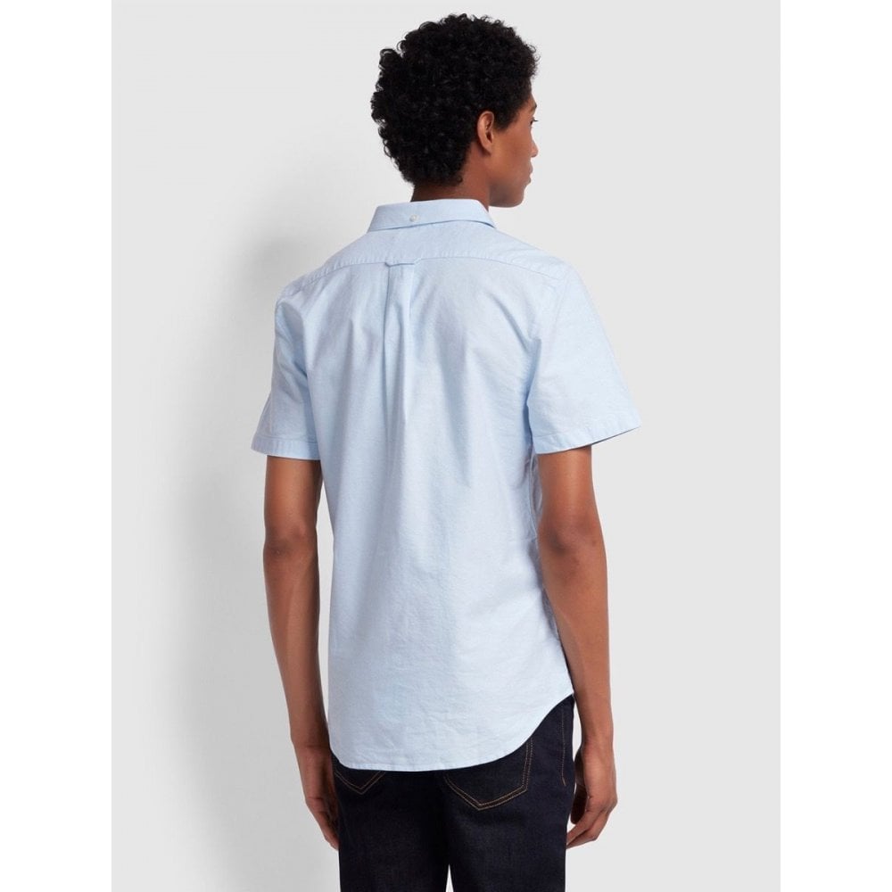 FARAH BREWER OXFORD SHIRT SKY BLUE