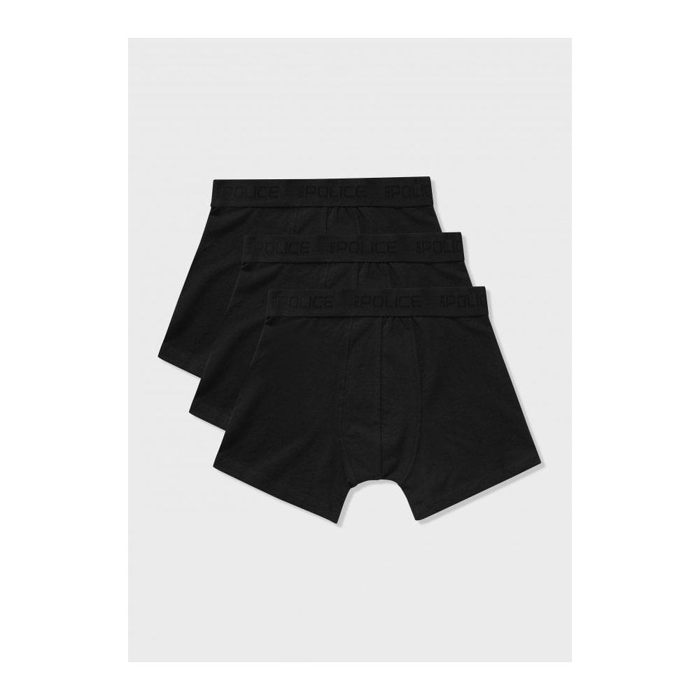 883 POLICE CERTIFIED 3 PACK BOXERS BLACK