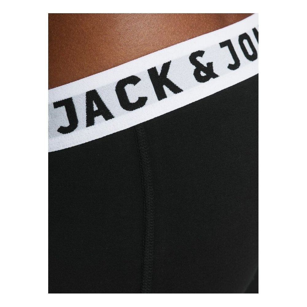 JACK & JONES SENSE 3 PACK BOXERS TRIPLE BLACK