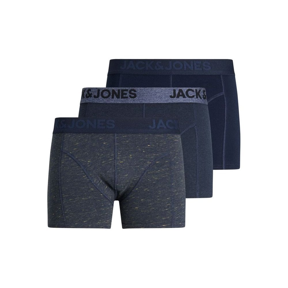 JACK & JONES JAMES 3 PACK BOXERS TRIPLE NAVY