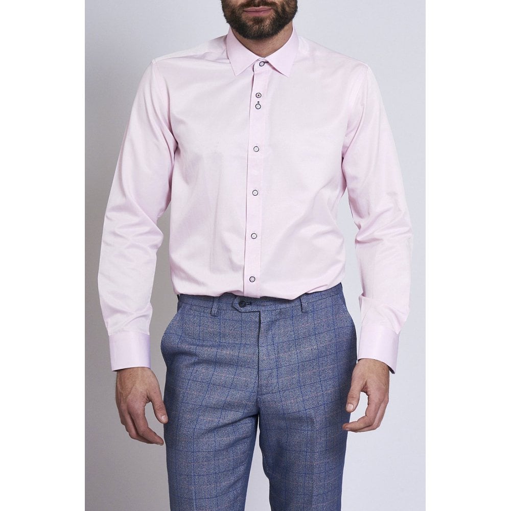 MARC DARCY ALFIE LONG SLEEVE SHIRT PINK