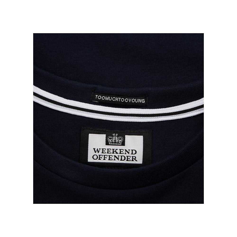WEEKEND OFFENDER FUSEE T-SHIRT NAVY