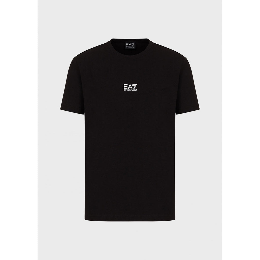 EMPORIO ARMANI EA7 3KPT15 CENTRE LOGO T-SHIRT BLACK