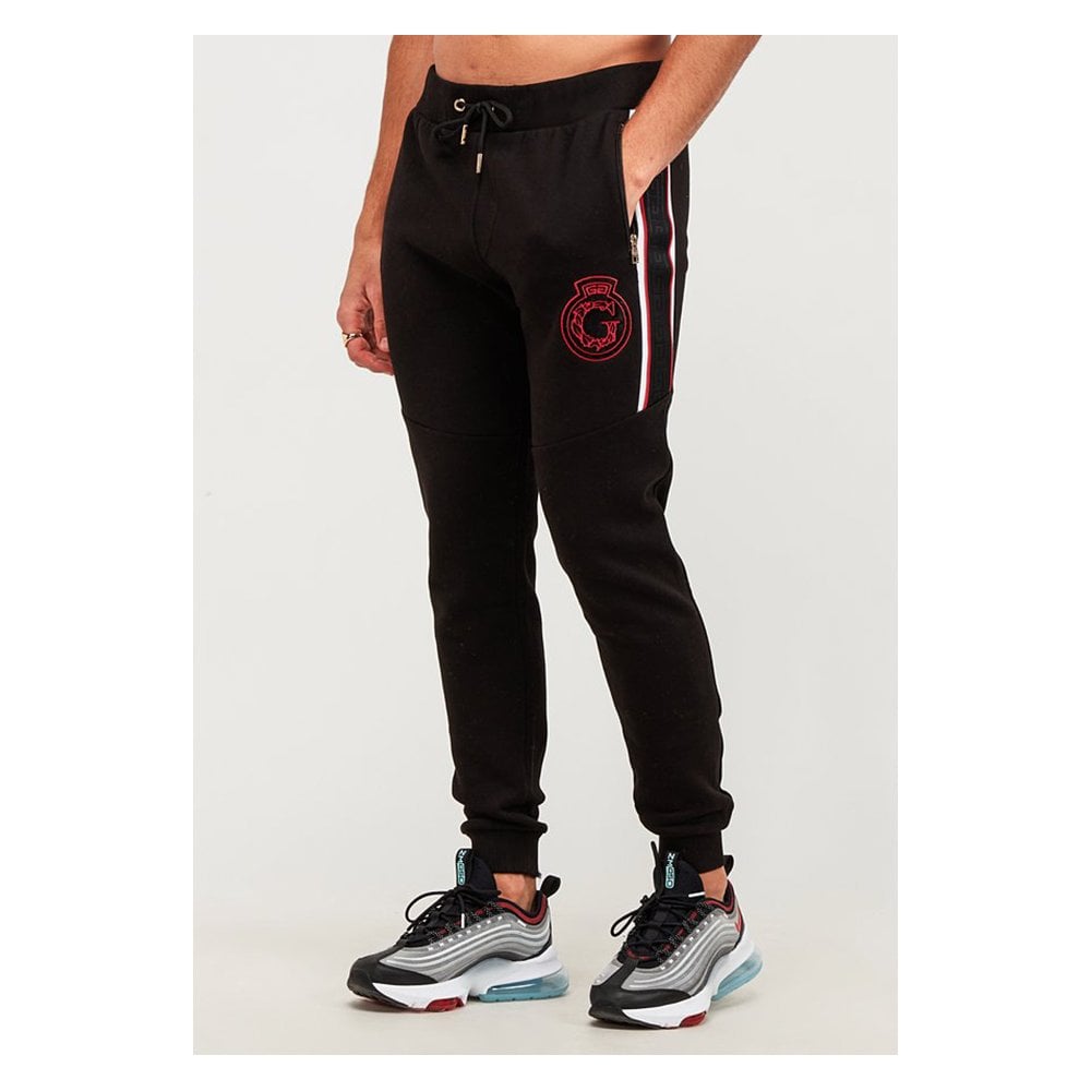 GLORIOUS GANGSTA RAYLOW JOGGERS BLACK/RED