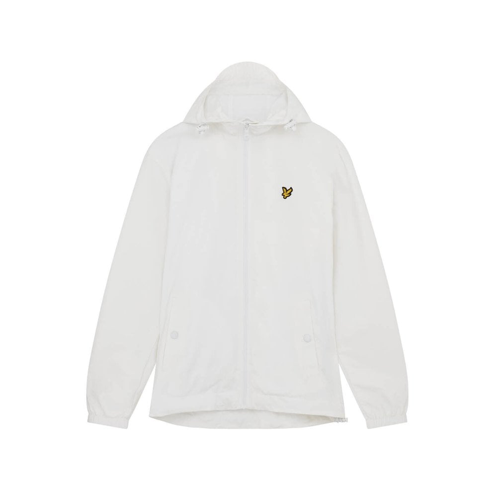 LYLE & SCOTT JK464V ZIP THRU HOODED JACKET WHITE