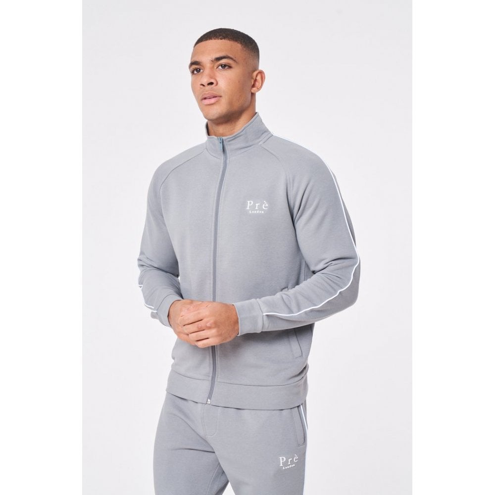 PRÈ LONDON LUCIANA TRACK TOP GREY MARL