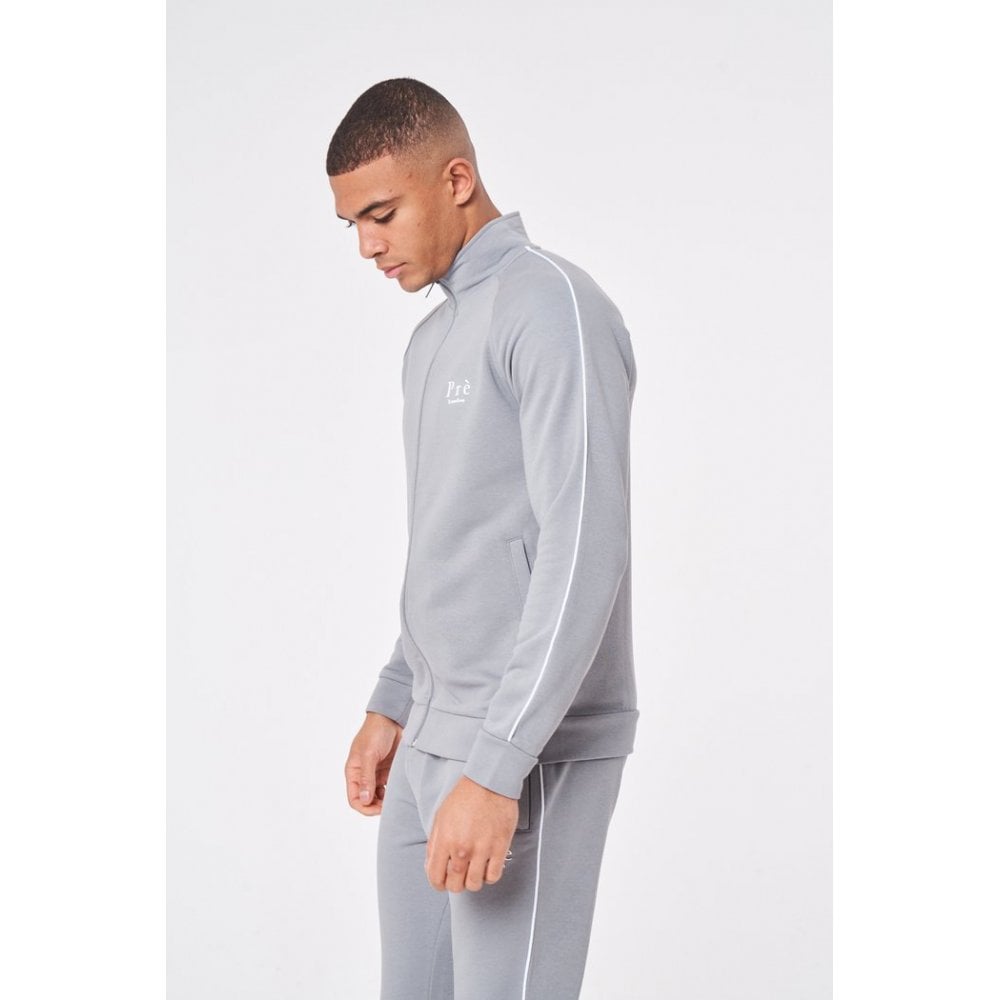 PRÈ LONDON LUCIANA TRACK TOP GREY MARL
