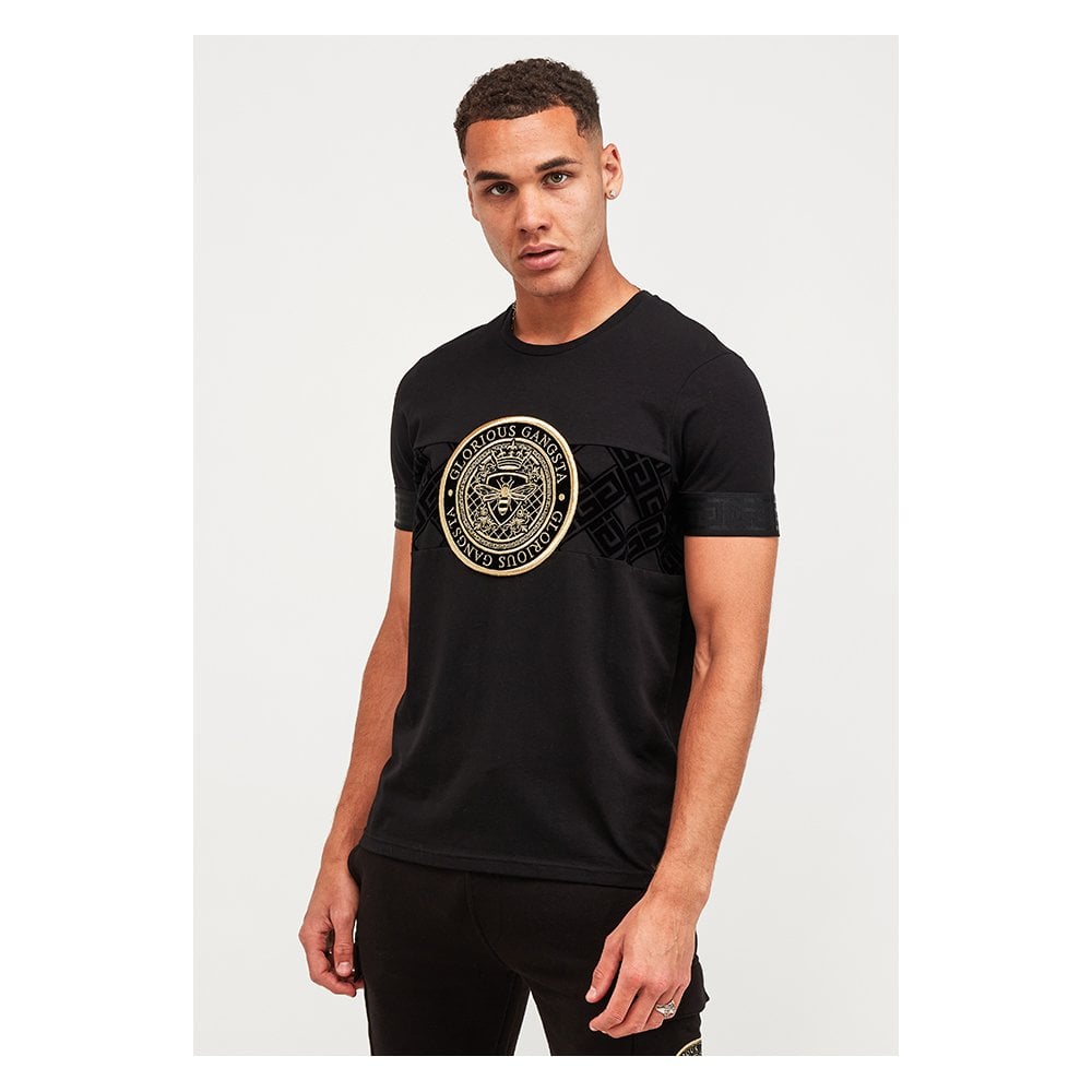 GLORIOUS GANGSTA ZAIAR T-SHIRT BLACK/GOLD
