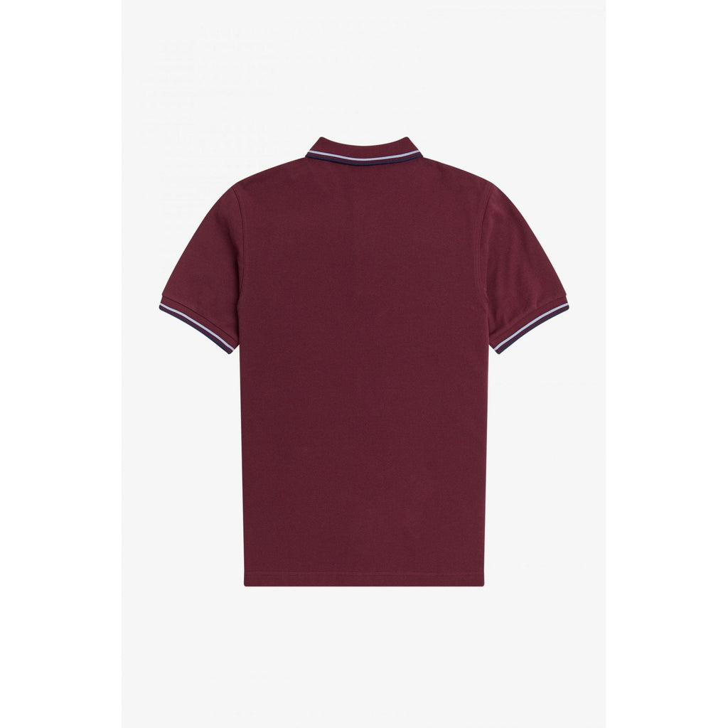 FRED PERRY M3600 TWIN TIPPED POLO AUBERGINE