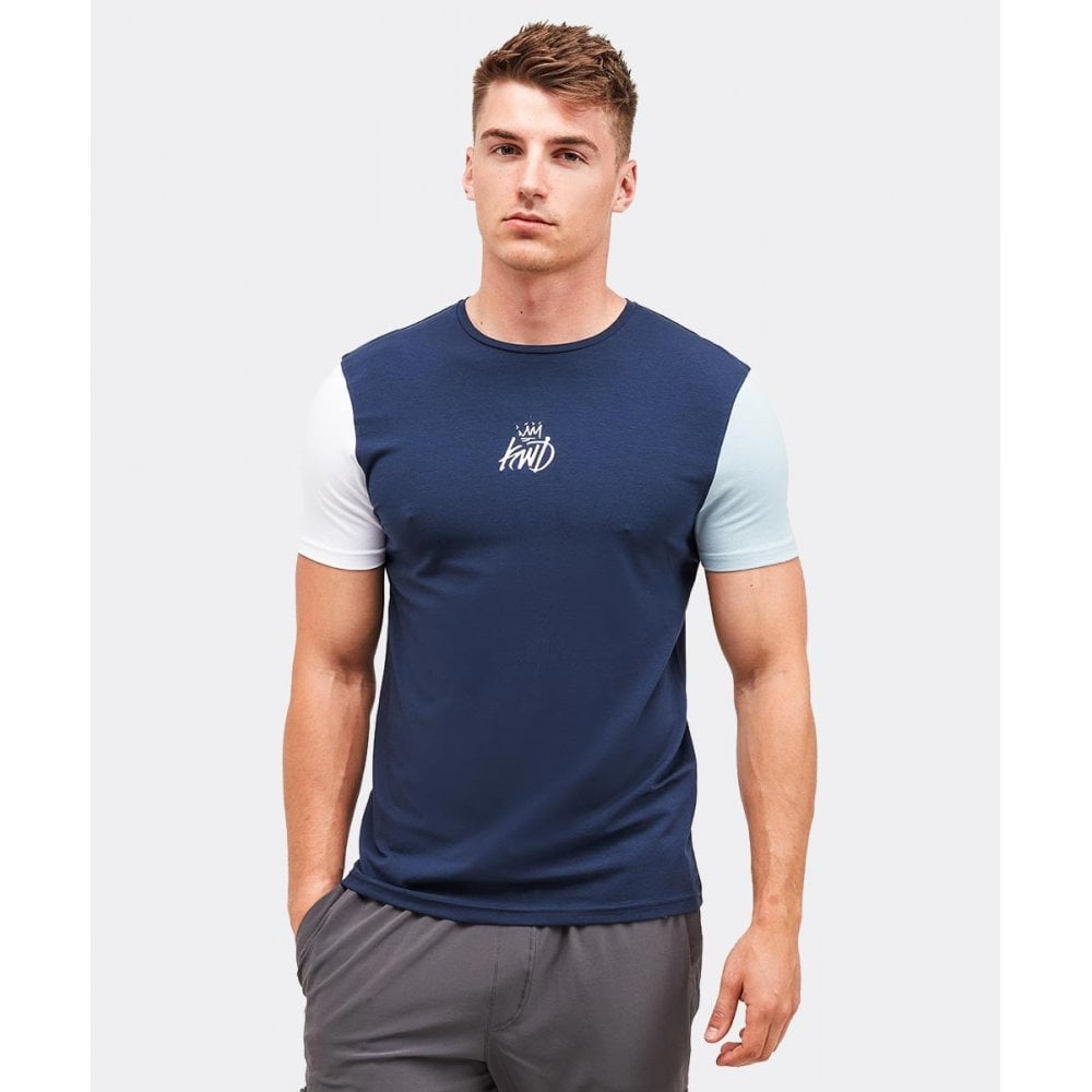 KINGS WILL DREAM CANON TRI-COLOUR T-SHIRT NAVY