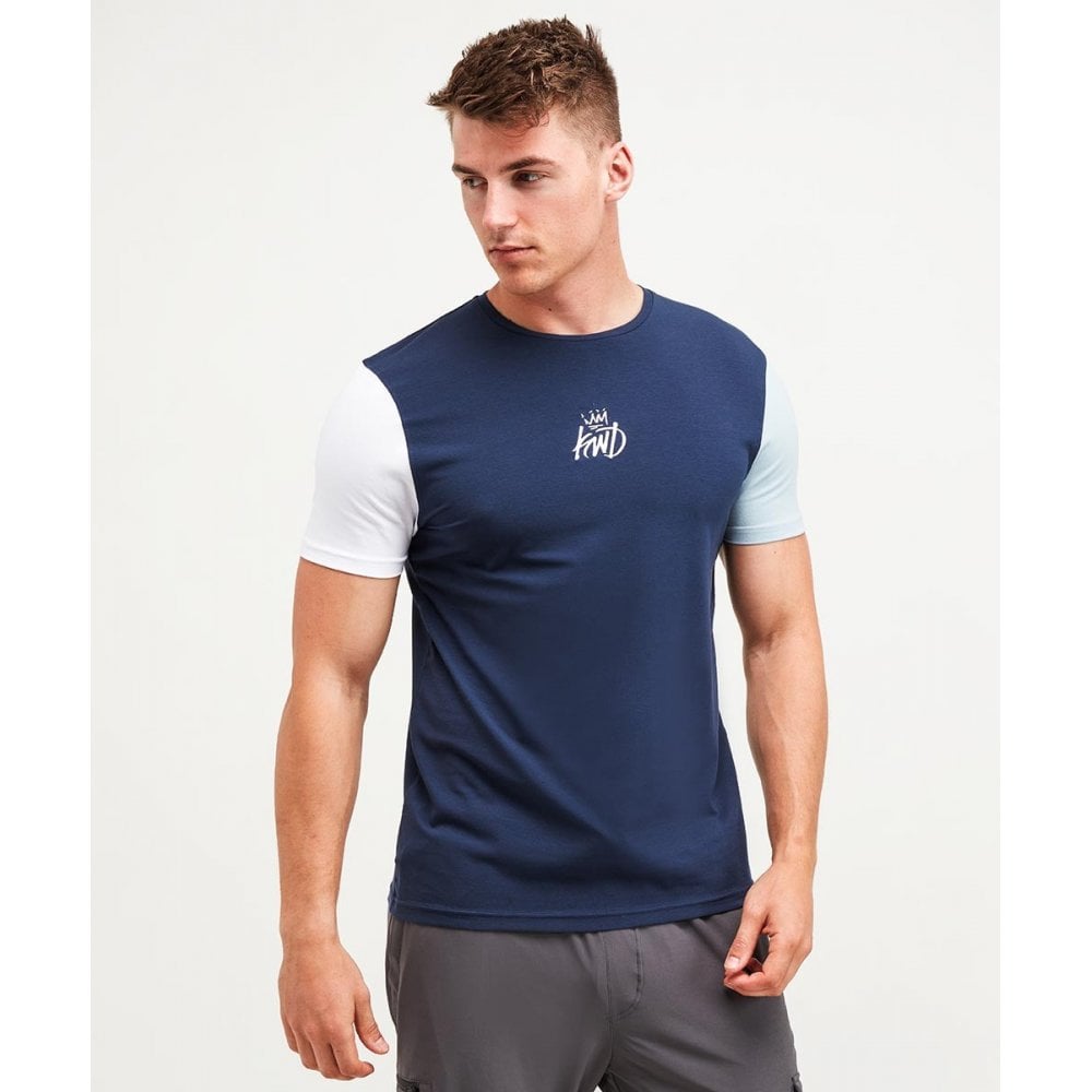 KINGS WILL DREAM CANON TRI-COLOUR T-SHIRT NAVY