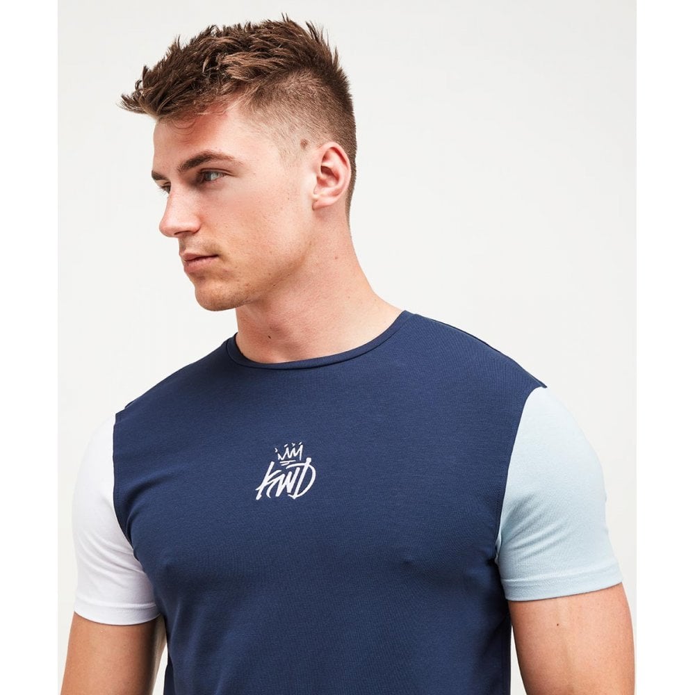 KINGS WILL DREAM CANON TRI-COLOUR T-SHIRT NAVY