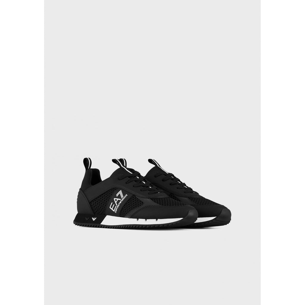 EMPORIO ARMANI EA7 X8X027 TRAINERS BLACK/WHITE