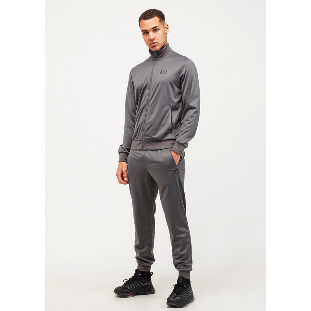 EMPORIO ARMANI EA7 CORE ID POLY TRACK TOP IRON GATE