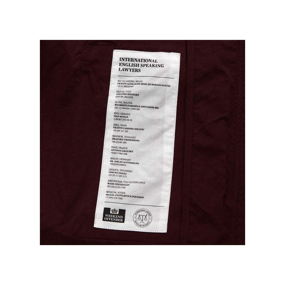 WEEKEND OFFENDER COTOCA JACKET MORELLO