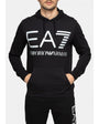 EMPORIO ARMANI EA7 6KPM69 LOGO HOODIE BLACK