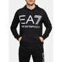 EMPORIO ARMANI EA7 6KPM69 LOGO HOODIE BLACK