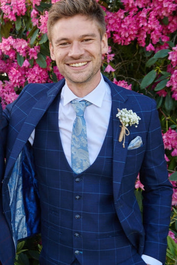 Marc Darcy Edinson Waistcoat Navy Sky