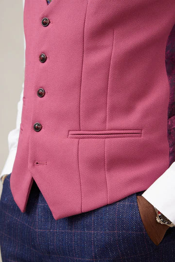 Marc Darcy Kelvin Waistcoat Berry