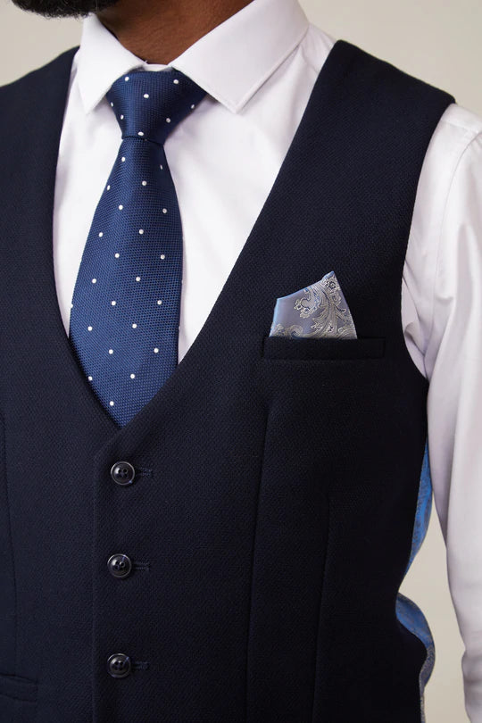 Marc Darcy Kelvin Single Breasted Waistcoat Navy