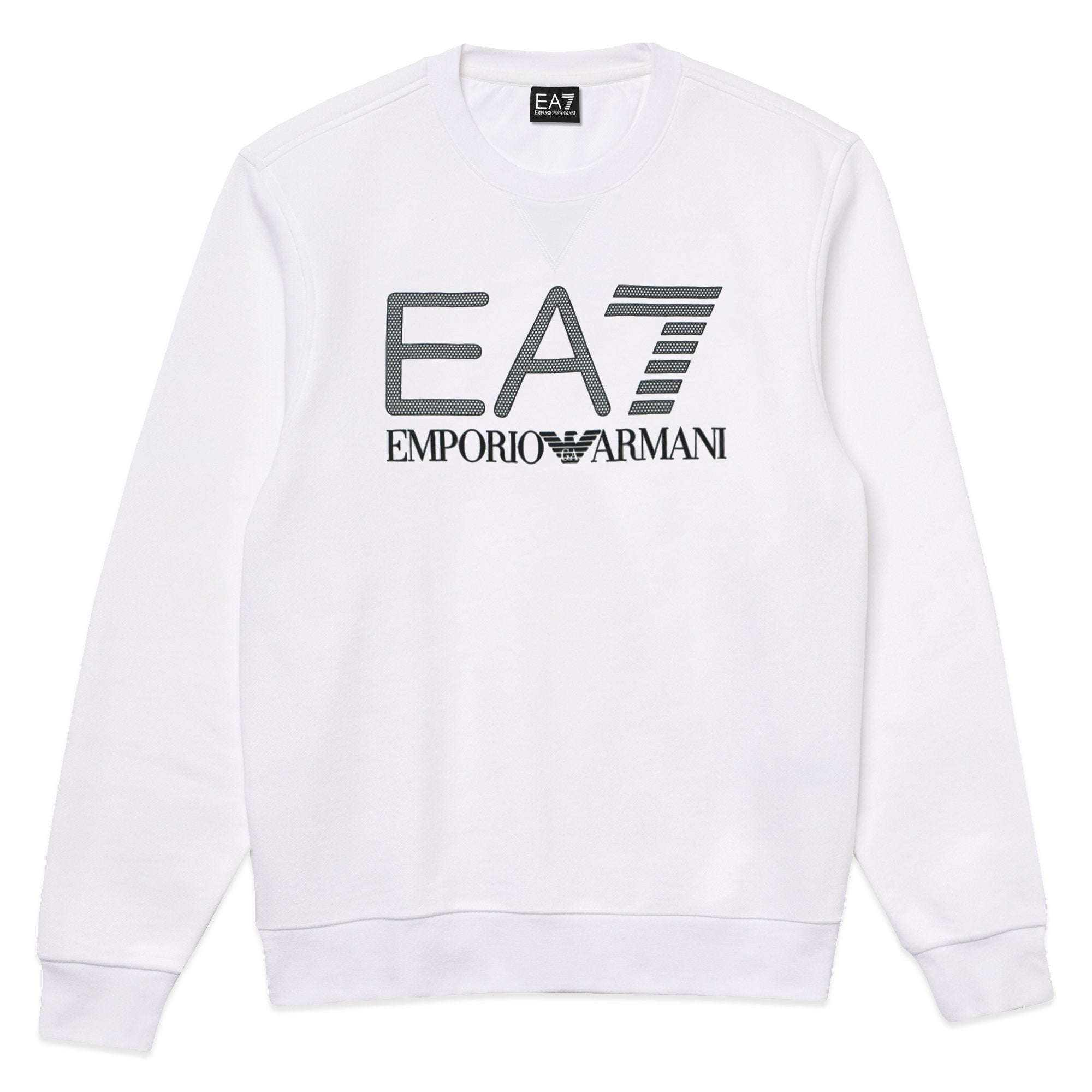 EA7 Emporio Armani 3Kpm60 Logo Sweatshirt White