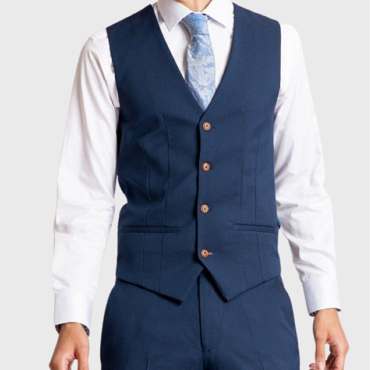 Marc Darcy Max Waistcoat Royal Blue