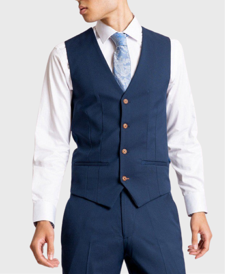 Marc Darcy Max Waistcoat Royal Blue