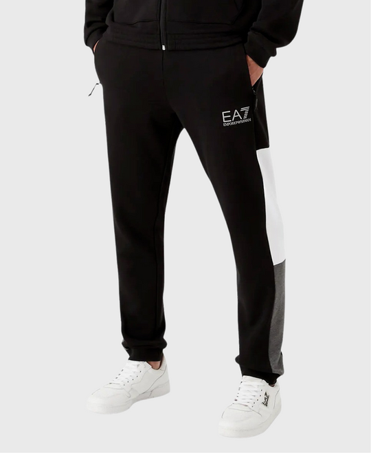 EA7 Emporio Armani 6LPV54 Colour Block Joggers Black