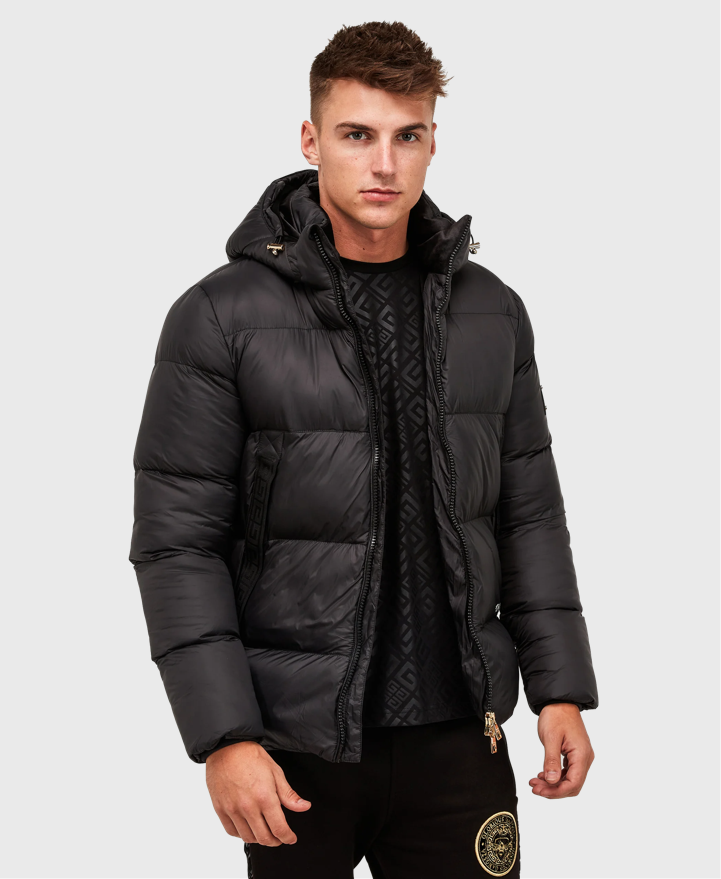 Glorious Gangsta Varoso Short Puffer Jacket Black – Vault Menswear