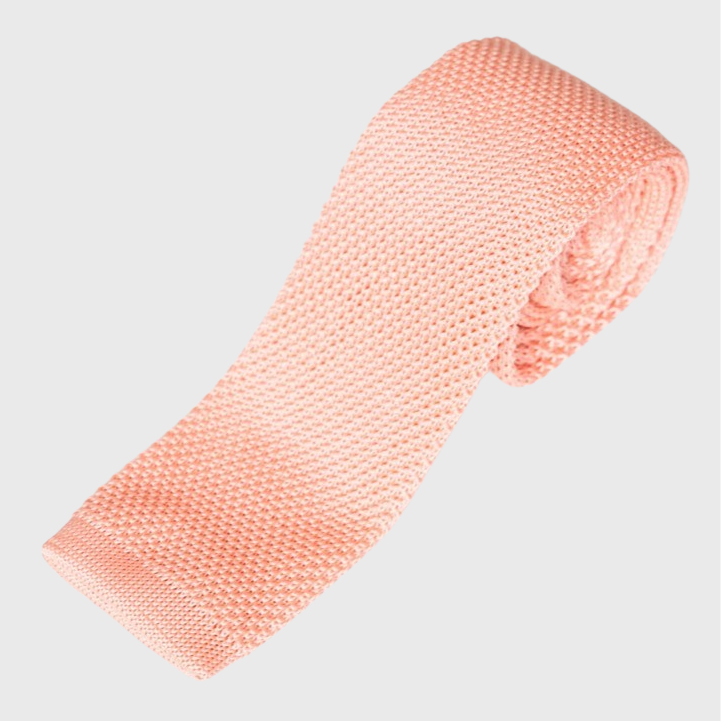 Marc Darcy Knitted Tie Peach