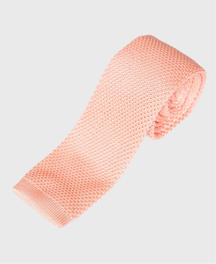 Marc Darcy Knitted Tie Peach