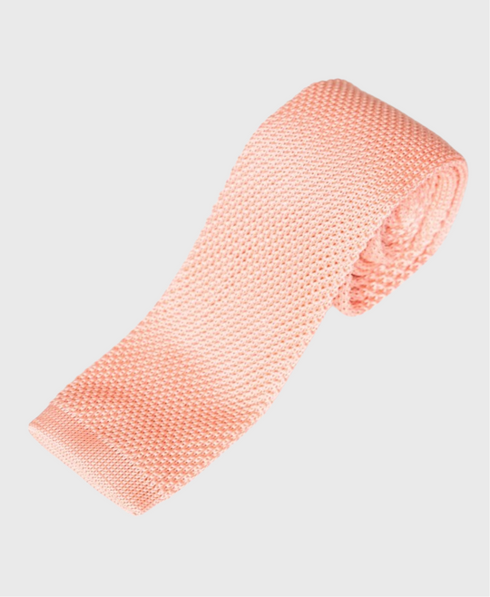 Marc Darcy Knitted Tie Peach