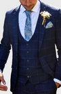 Marc Darcy Edinson Waistcoat Navy Sky