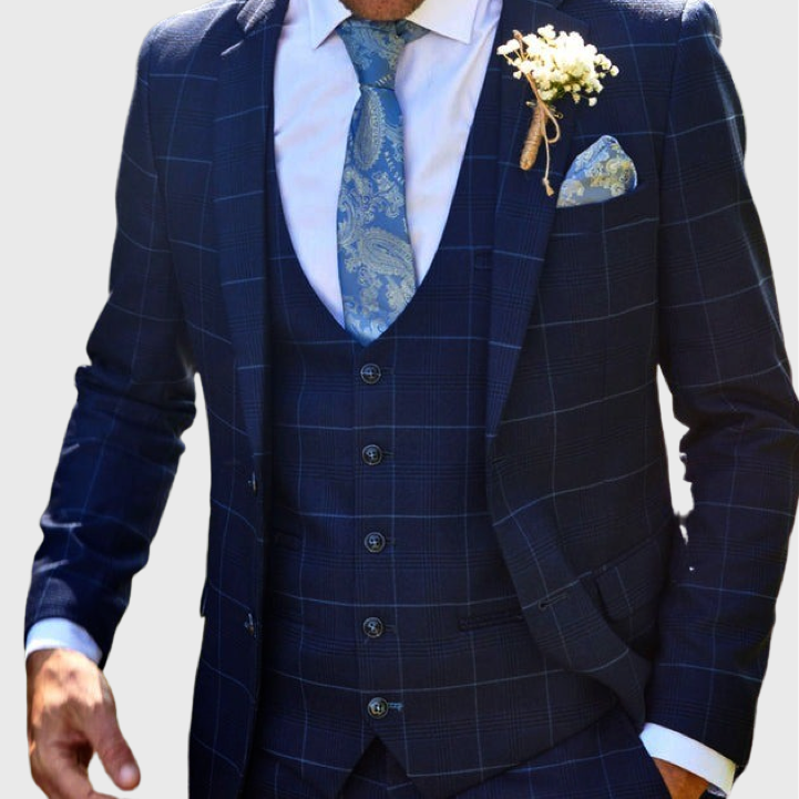 Marc Darcy Edinson Waistcoat Navy Sky